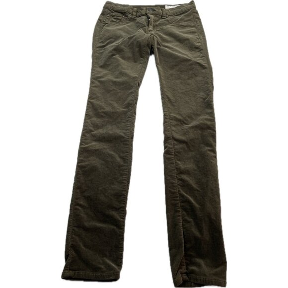 Rag & Bone Jeans Women 27x30 Brown Skinny Ankle Mid-Rise Sueded Stretch USA - Picture 2 of 16